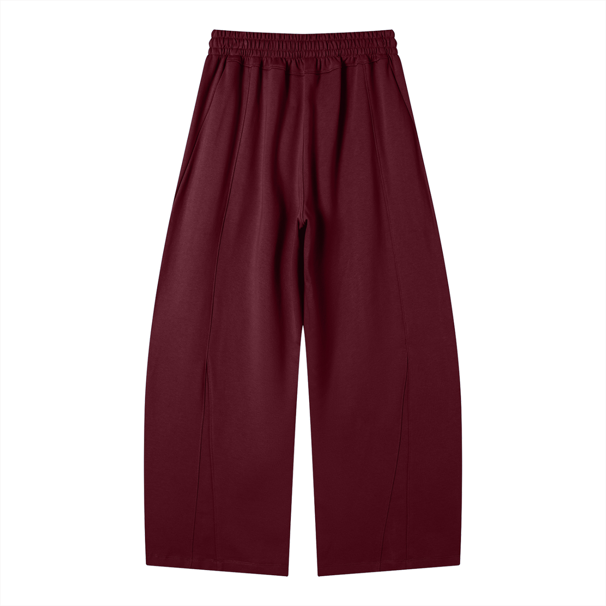 SHI Barrel Leg Sweatpants - Wine