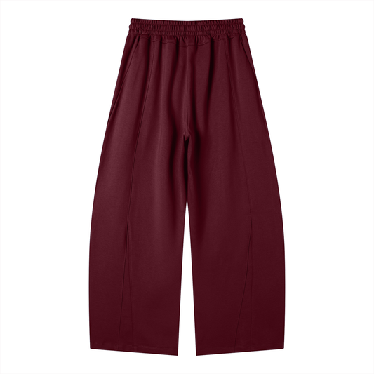 SHI Barrel Leg Sweatpants - Wine