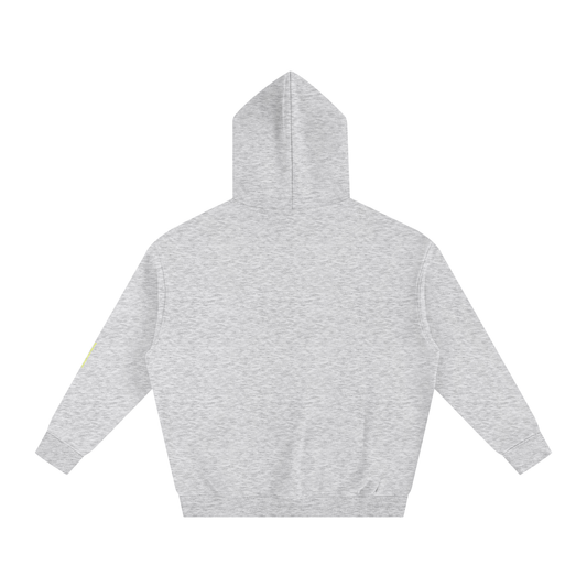 Oversized Classic SHI Hoodie - Flower Gray