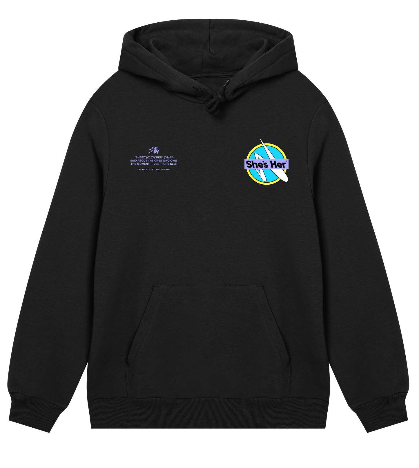 Black Lavender Essentials Hoodie
