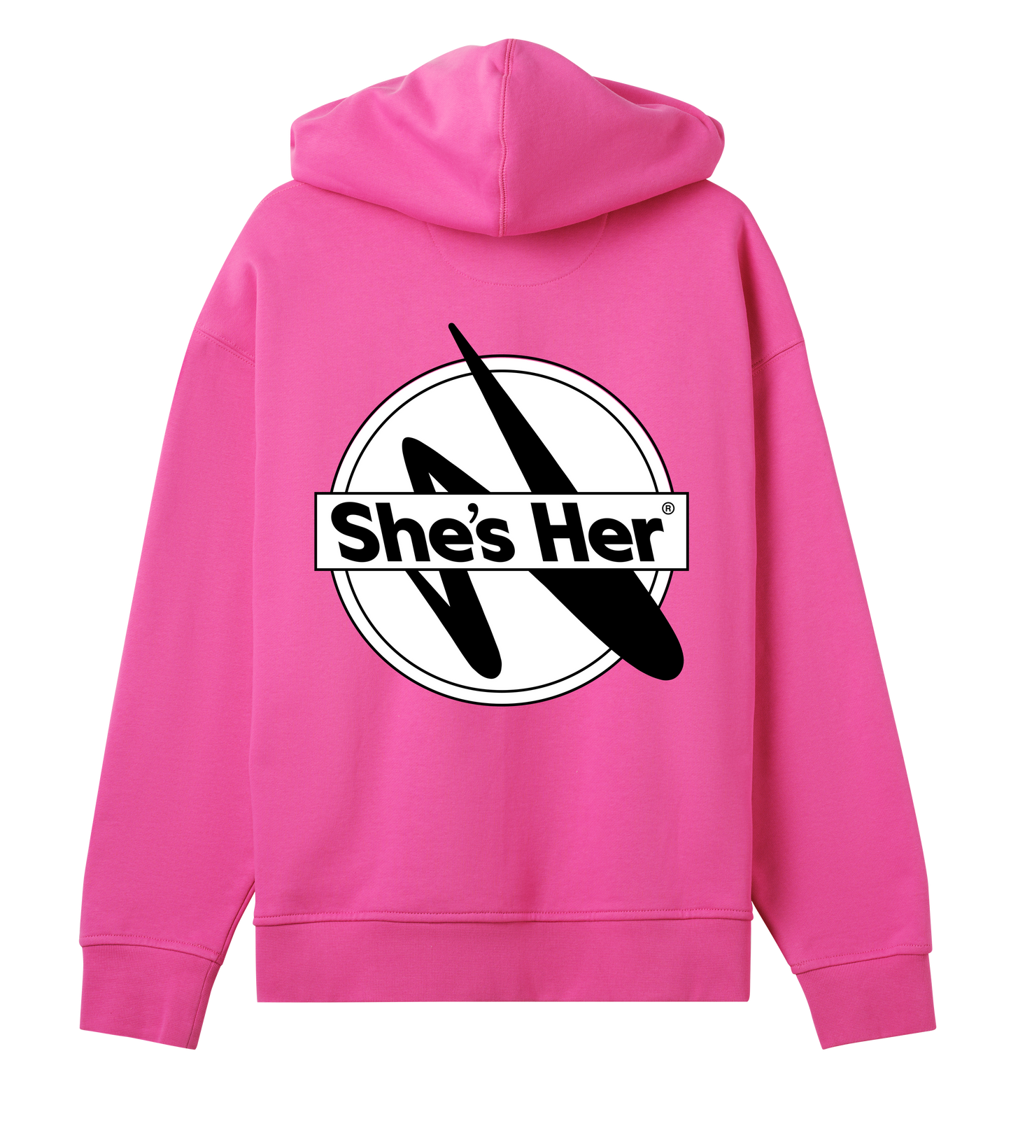 Hot Pink Oversized Hoodie