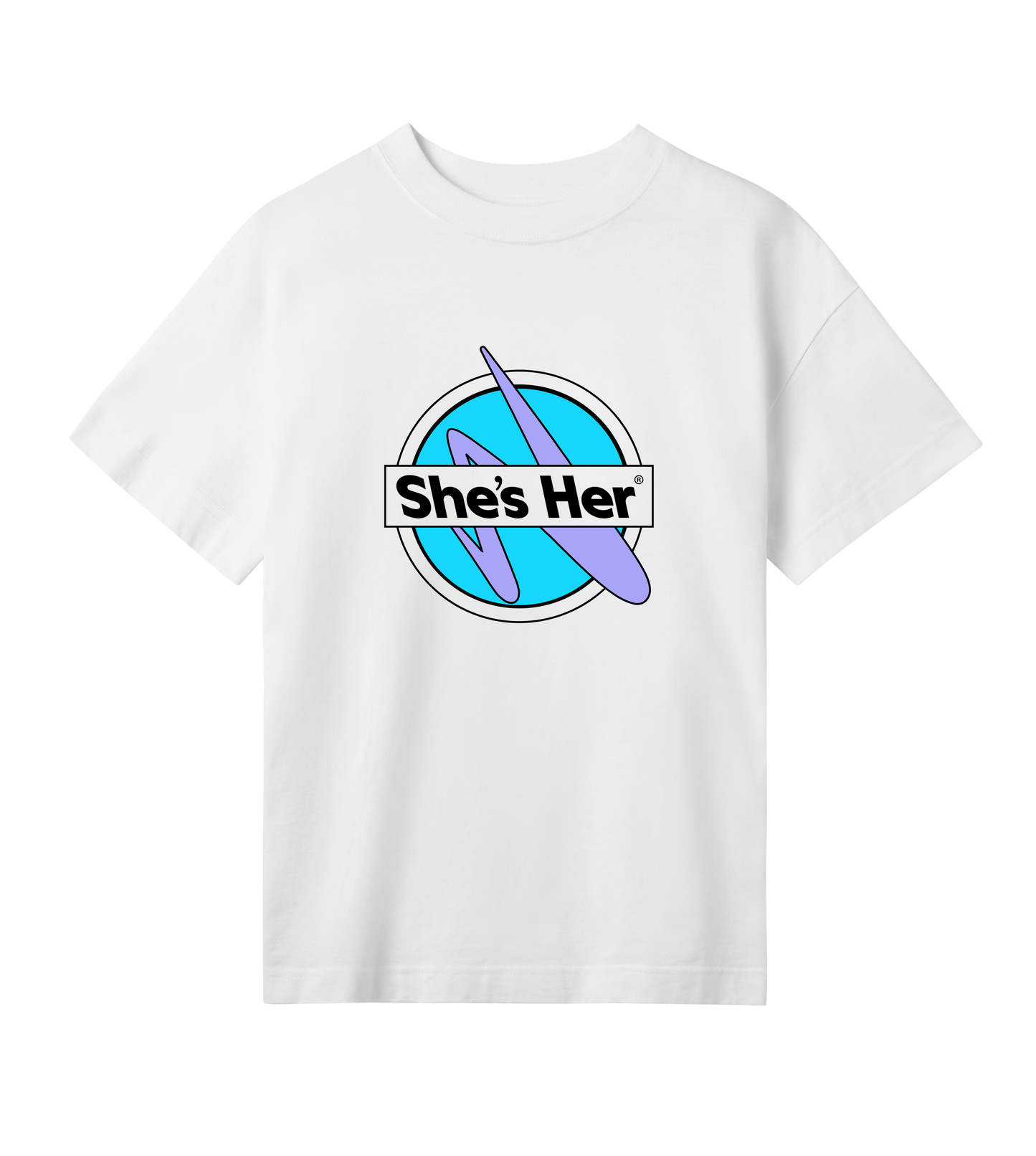 Blue Lavender Zip Tee
