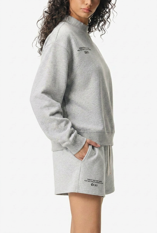 Team Issue Mock Sweatshirt - Grey