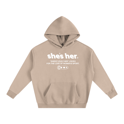 Oversized Classic SHI Hoodie - Tan