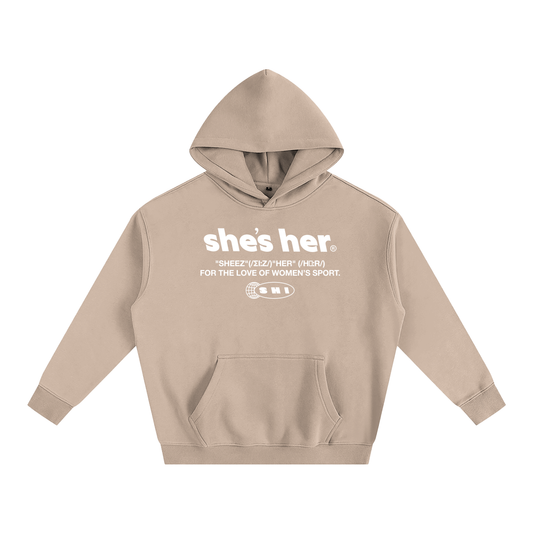 Oversized Classic SHI Hoodie - Tan