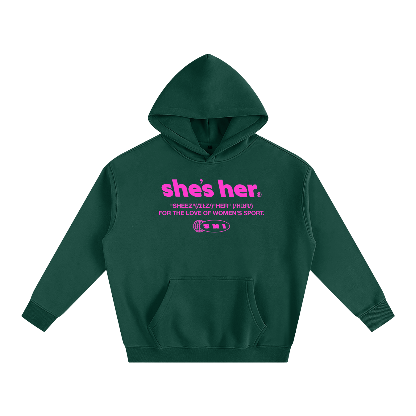 Oversized Classic SHI Hoodie - Blue