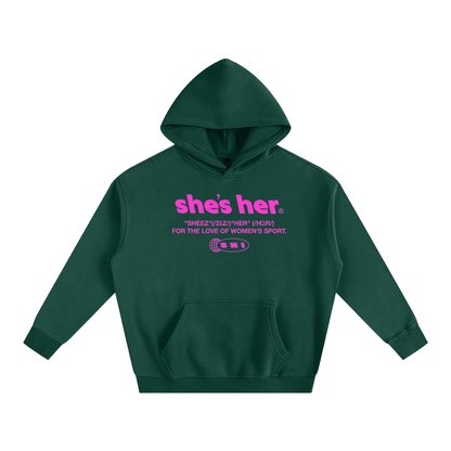 Oversized Classic SHI Hoodie - Blue