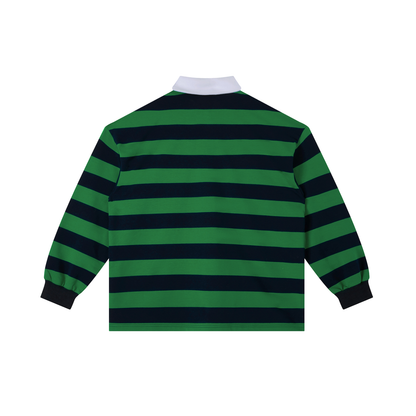 Spring Script Rugby Shirt - Green