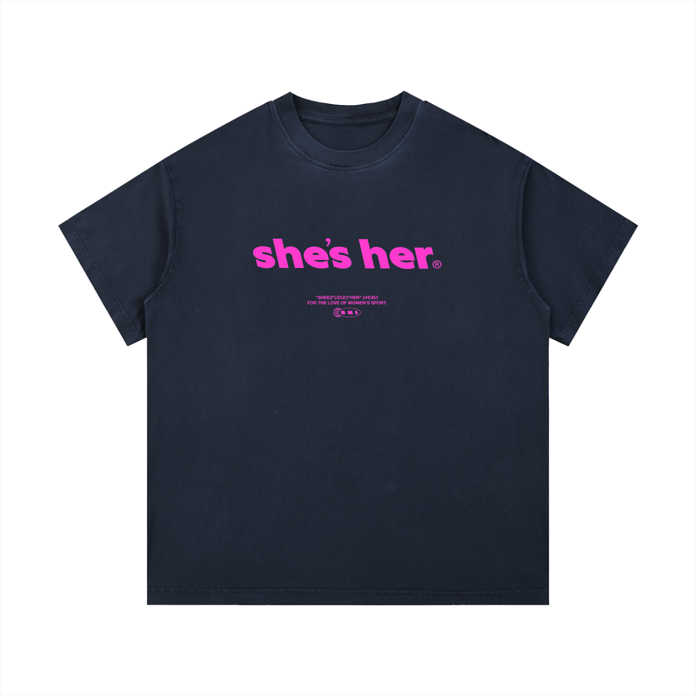 Classic SHI Vintage Wash T-Shirt - Navy