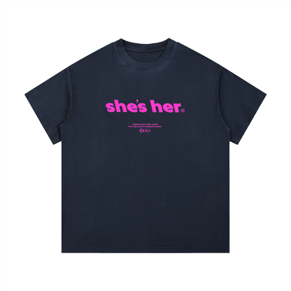 Classic SHI Vintage Wash T-Shirt - Navy