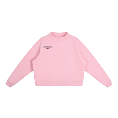 Team Issue Mock Neck Sweatshirt - Pink