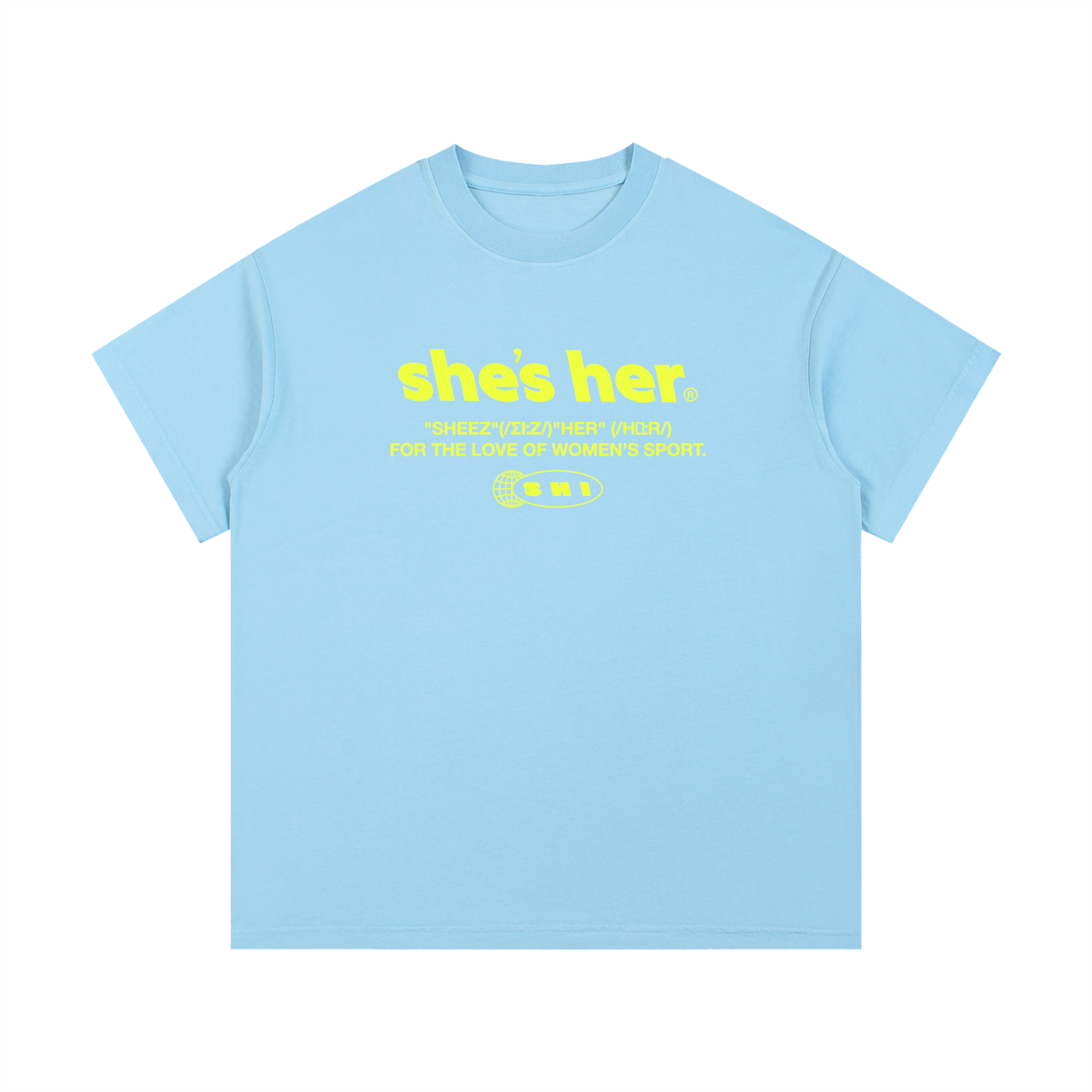 Classic SHI Vintage Wash T-Shirt - Baby Blue