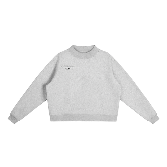 Team Issue Mock Neck Sweatshirt - Grey
