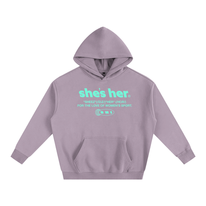 Oversized Classic SHI Hoodie - Purple