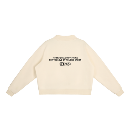 Team Issue Mock Neck Sweatshirt - Apricot Cream