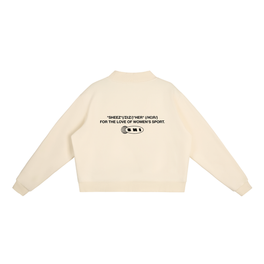 Team Issue Mock Neck Sweatshirt - Apricot Cream