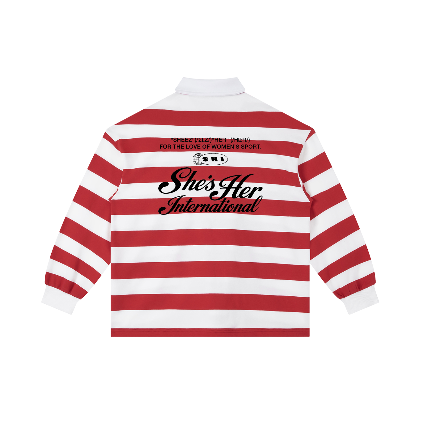 Spring Script Rugby Shirt - Red