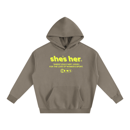 Oversized Classic SHI Hoodie - Army Green