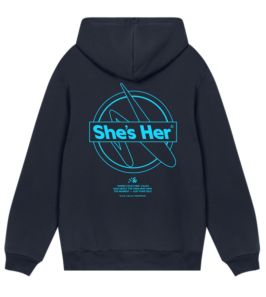 Navy Neon Essentials Hoodie