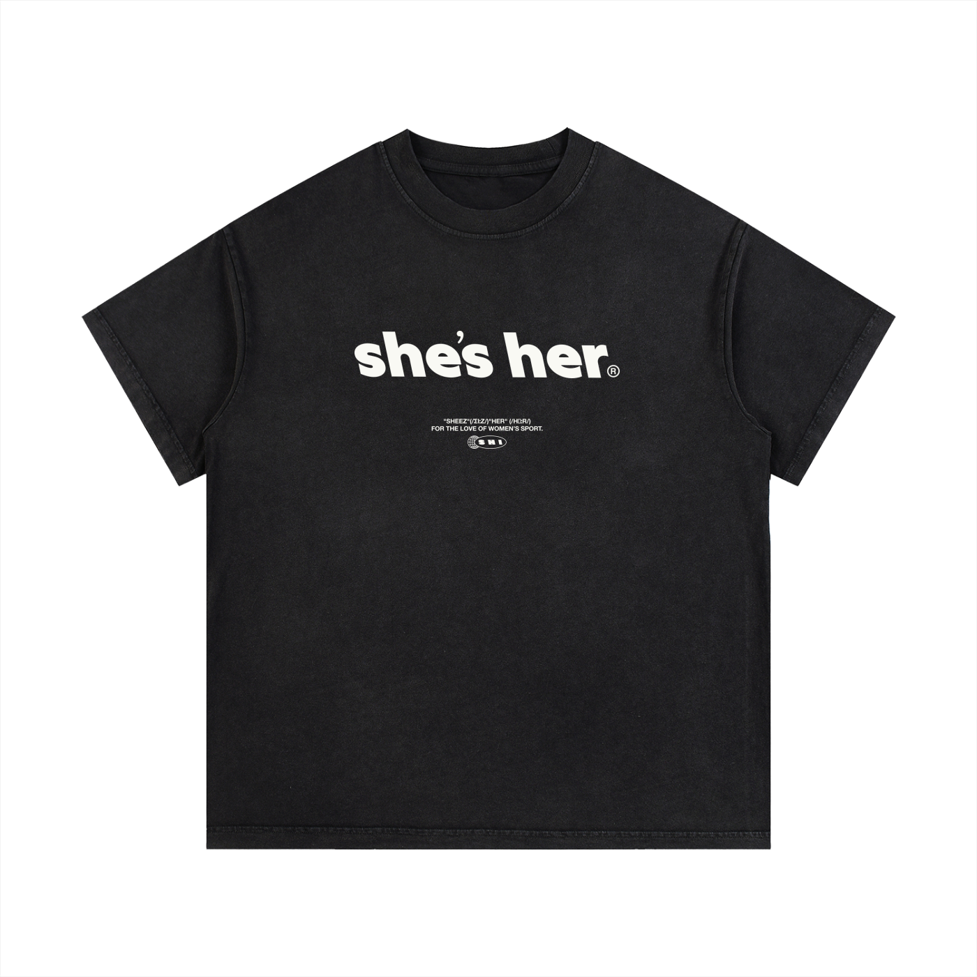 Classic SHI Vintage Wash T-Shirt - Black