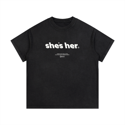 Classic SHI Vintage Wash T-Shirt - Black