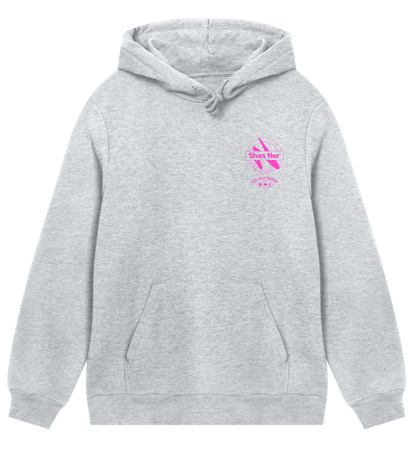 Classic Hoodie Grey & Hot Pink