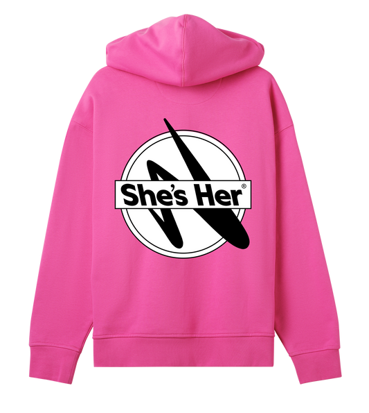 Hot Pink Oversized Hoodie