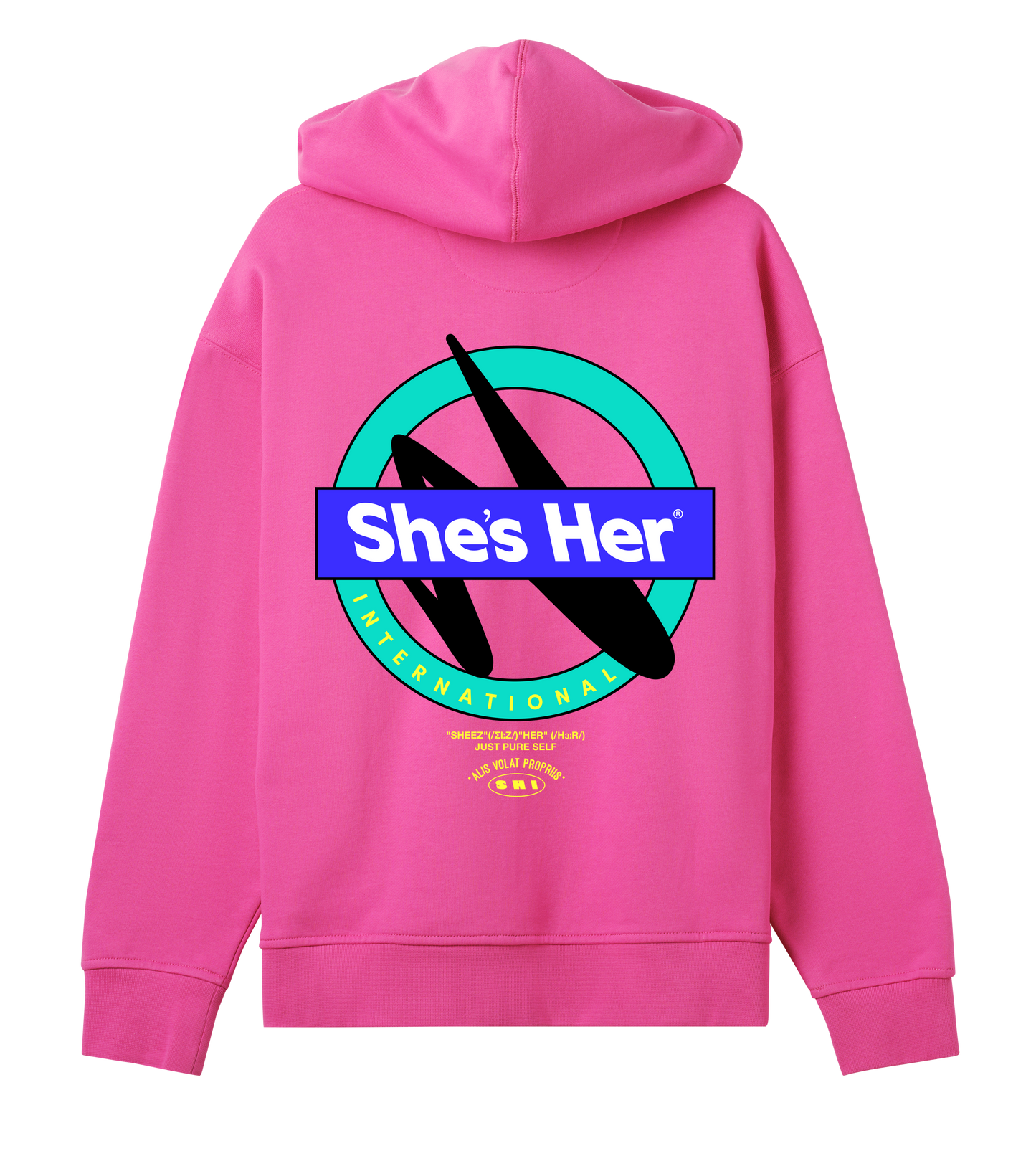 Oversized Hoodie Rad Pink