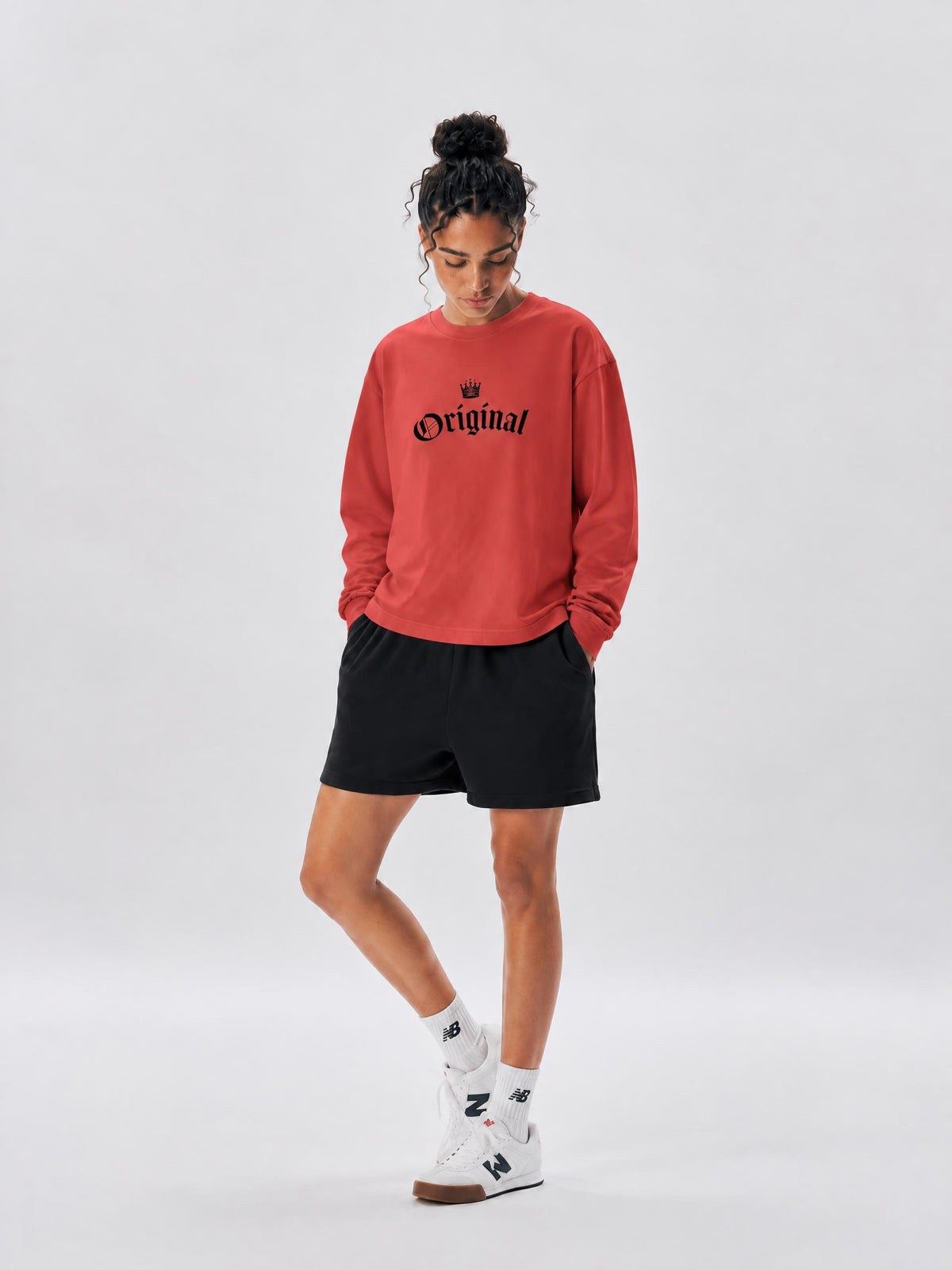 SHI Vintage Wash Long Sleeve Boxy Tee