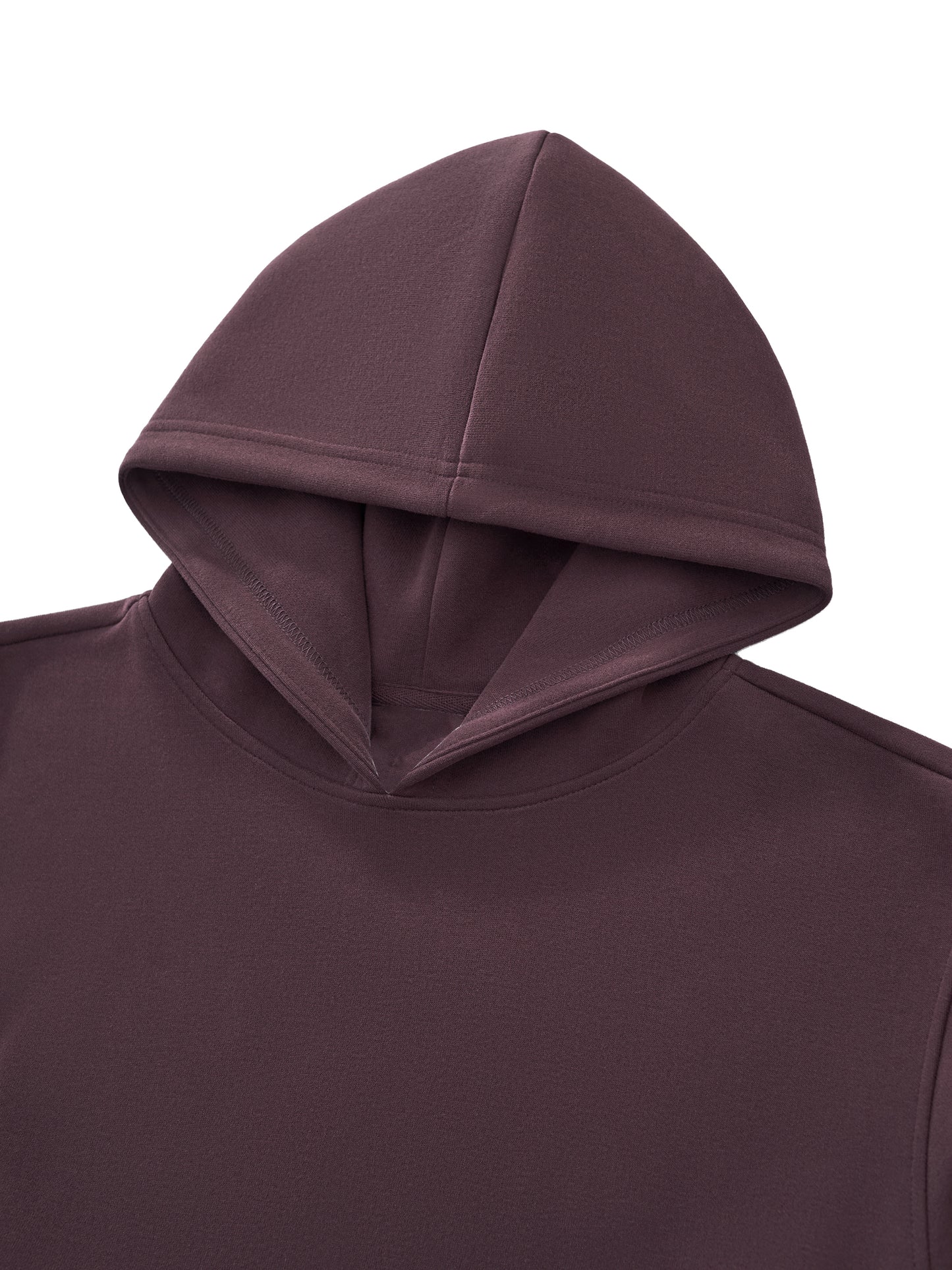 Set Match Cropped Hoodie - Burgundy