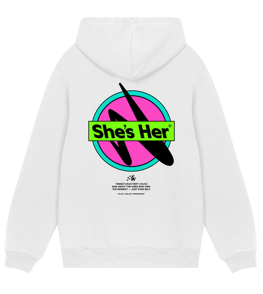 White Hot Neon Essentials Hoodie