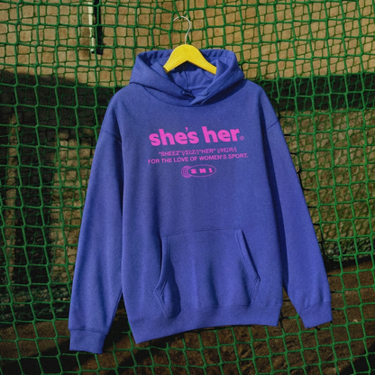Oversized Classic SHI Hoodie - Klein Blue