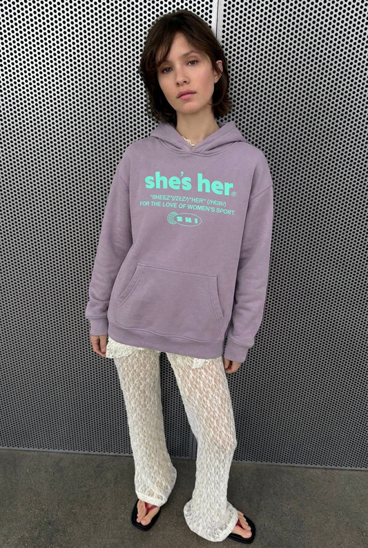 Oversized Classic SHI Hoodie - Purple