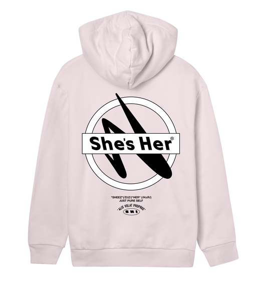 98. Oversized Hoodie Mono Pink