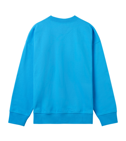 Oversized Love Sports Sweatshirt Blue